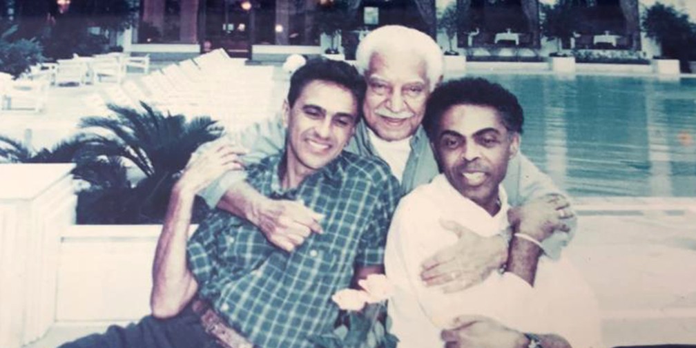 Dorival Caymmi, Caetano Veloso e Gilberto Gil — Foto: Acervo Caetano Veloso