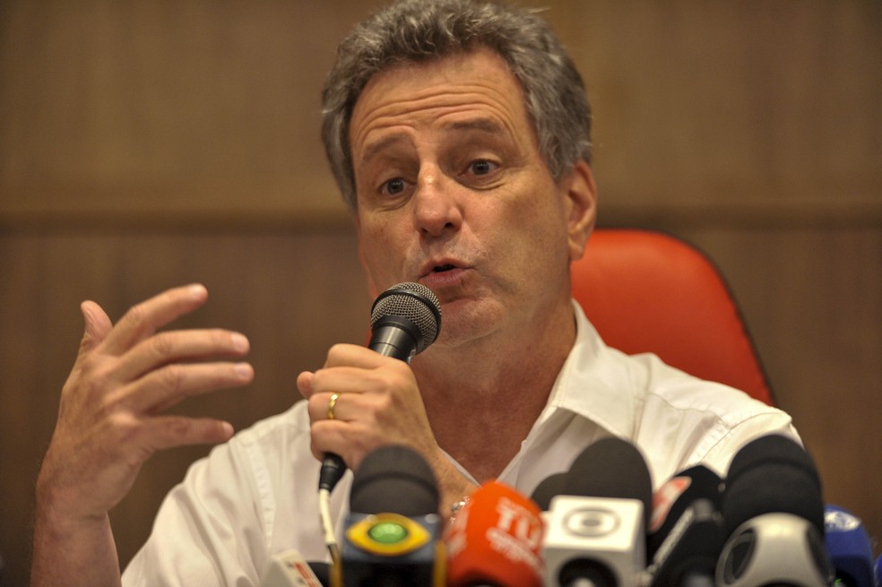 Rodolfo Landim Flamengo — Foto: Marcelo Cortes / Flamengo