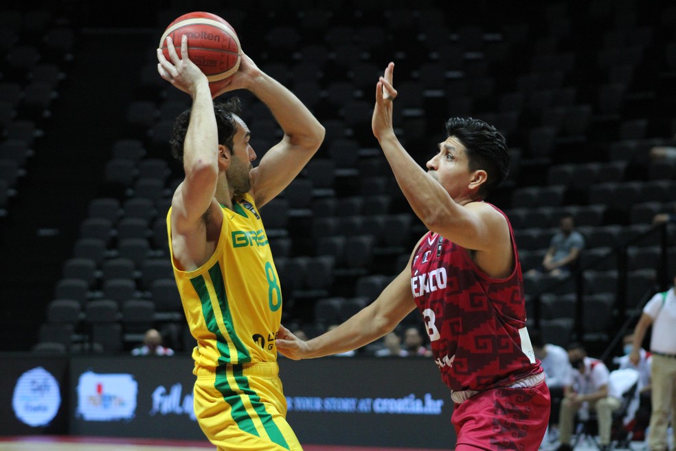 Benite brilhou na vitória sobre o México — Foto: Divulgação/FIBA
