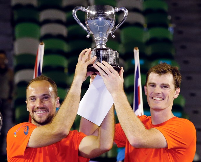 Bruno Soares e Jamie Murray, final Australian Open 2016 Aberto da Austrália tênis (Foto: AP)