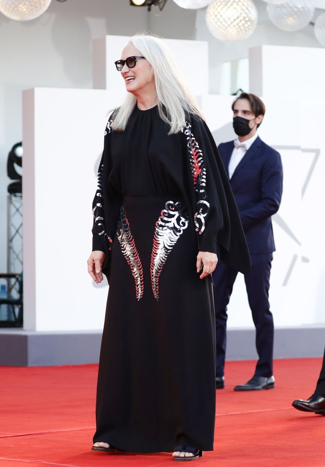 VENICE, ITALY - SEPTEMBER 01: Jane Campion attends the red carpet of the movie "Madres Paralelas" during the 78th Venice International Film Festival on September 01, 2021 in Venice, Italy. (Photo by Vittorio Zunino Celotto/Getty Images) (Foto: Getty Images)