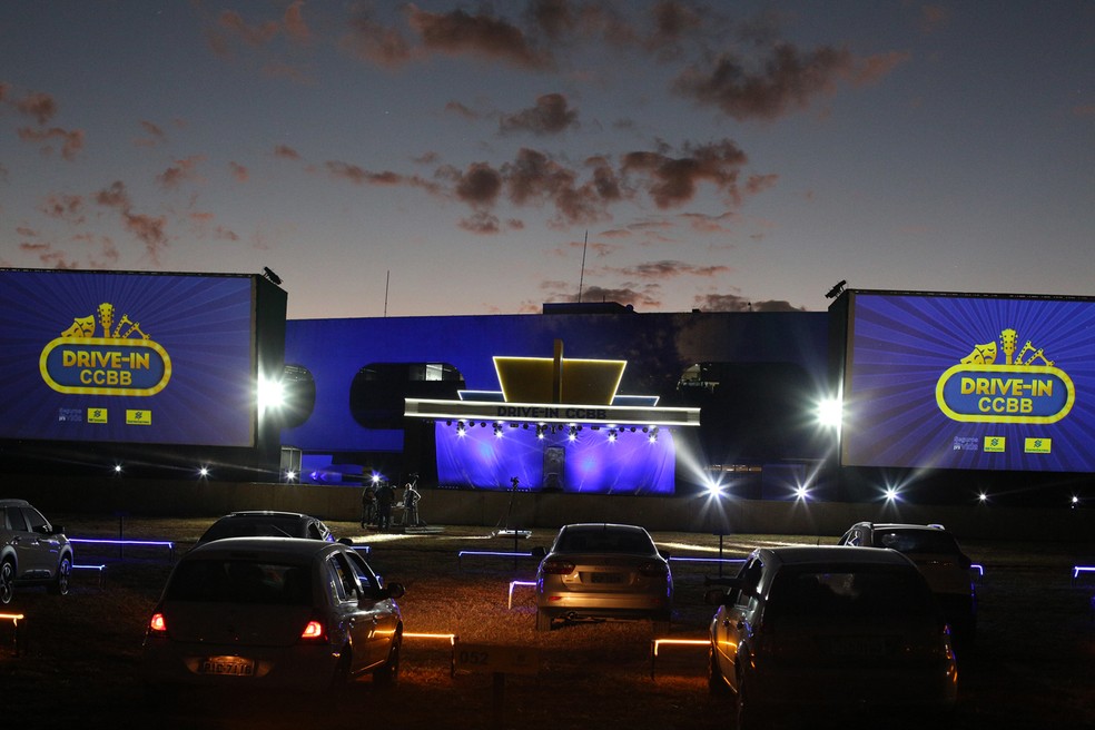 Drive-in do CCBB em Brasília — Foto: Divulgação