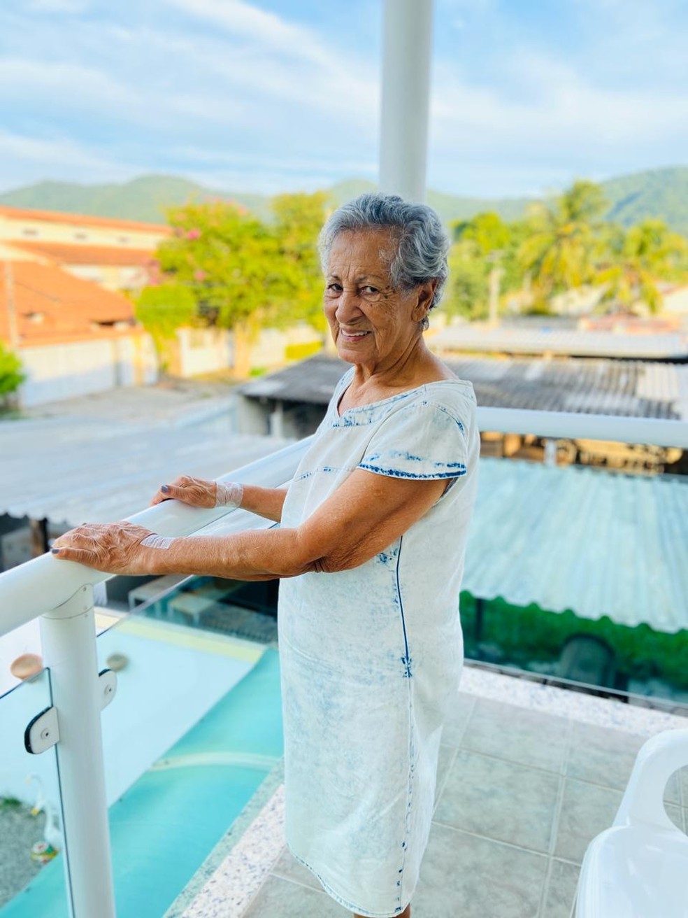 Dona Amaci Nascimento ap&oacute;s se recuperar da Covid-19 &mdash; Foto: Arquivo Pessoal