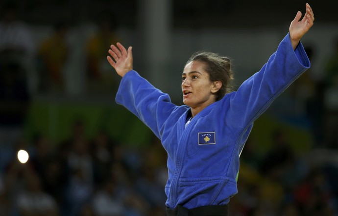 Majlinda Kelmendi, primeira medalha de Kosovo - Rio 2016 (Foto: Reuters)