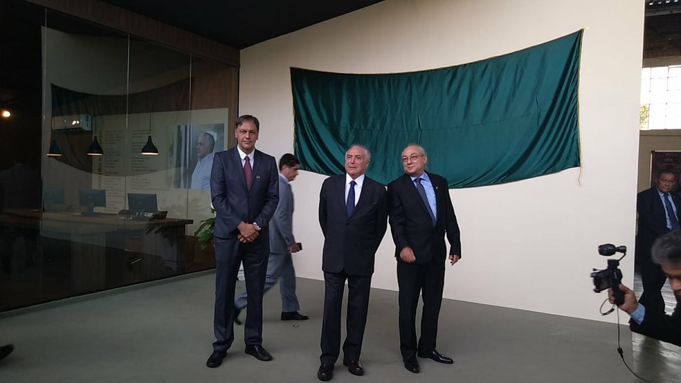 Michel Temer participou de inauguração de Centro de Memória em Itu — Foto: Caroline Andrade/G1