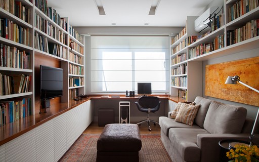 12 ideias de decoração para incluir o home office na sala estar - e Jardim | Decoração