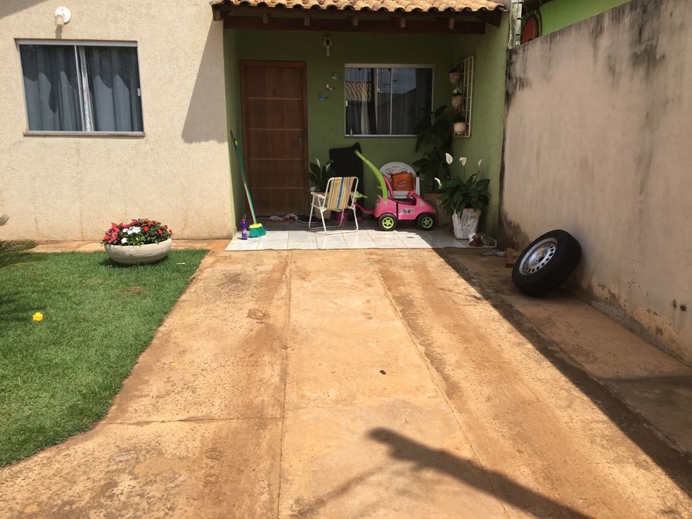 Garagem onde aconteceu o acidente,  em Campo Grande, MS â Foto: Osvaldo NÃ³brega/TV Morena