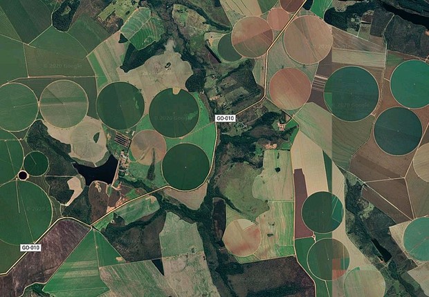 Satélites ajudarão a fazer mapeamento completo da soja no Brasil (Foto: Google Maps via Agência Brasil)
