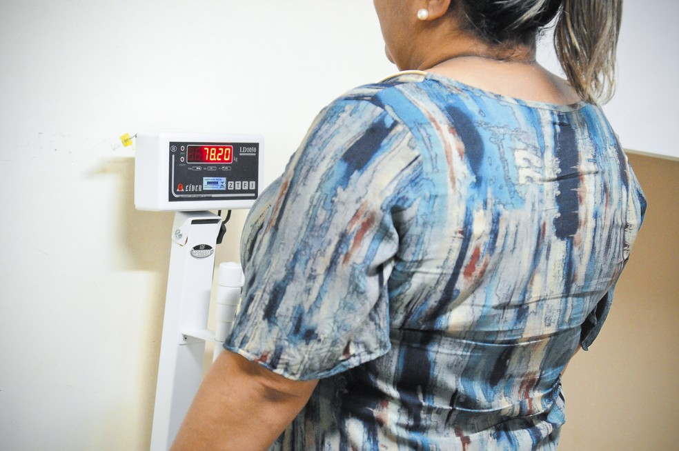 Paciente da rede pública de saúde do DF faz acompanhamento para controle de peso — Foto: Breno Esaki/ Secretaria de Saúde do DF