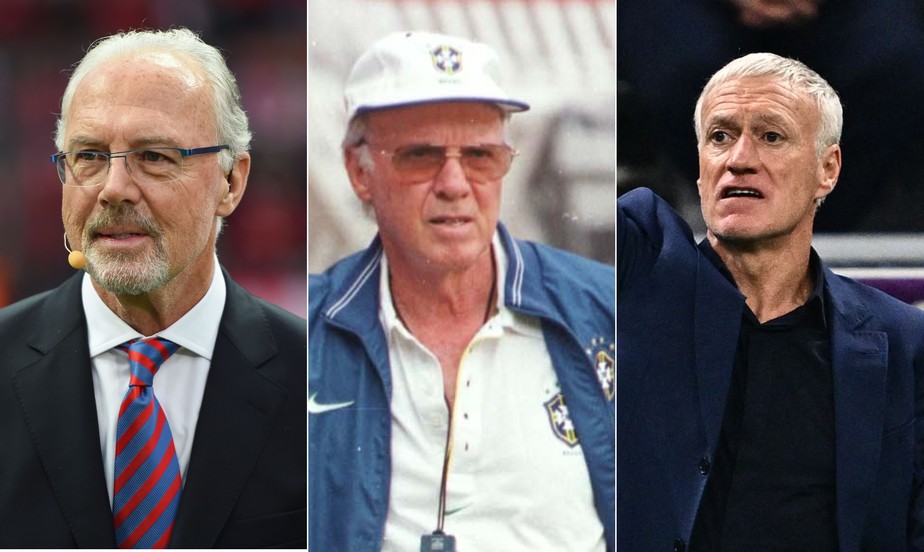Beckenbauer, Zagallo e Deschamps foram campeões como jogadores e treinadores
