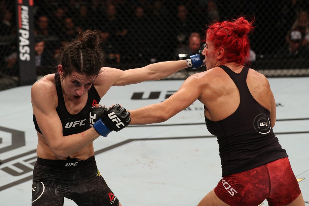 Marina Rodriguez e Randa Markos empataram no UFC SP — Foto: Getty Images