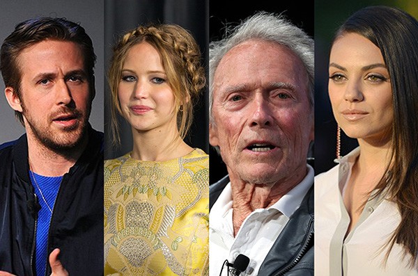 Ryan Gosling, Jennifer Lawrence, Clint Eastwood, Mila Kunis (Foto: Getty Images)