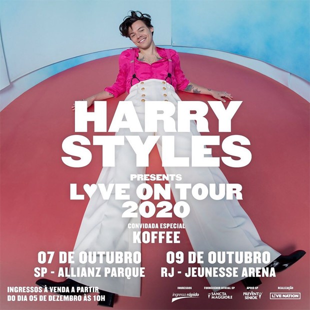 Harry Styles confirma shows no Brasil (Foto: Reprodução/Instagram)