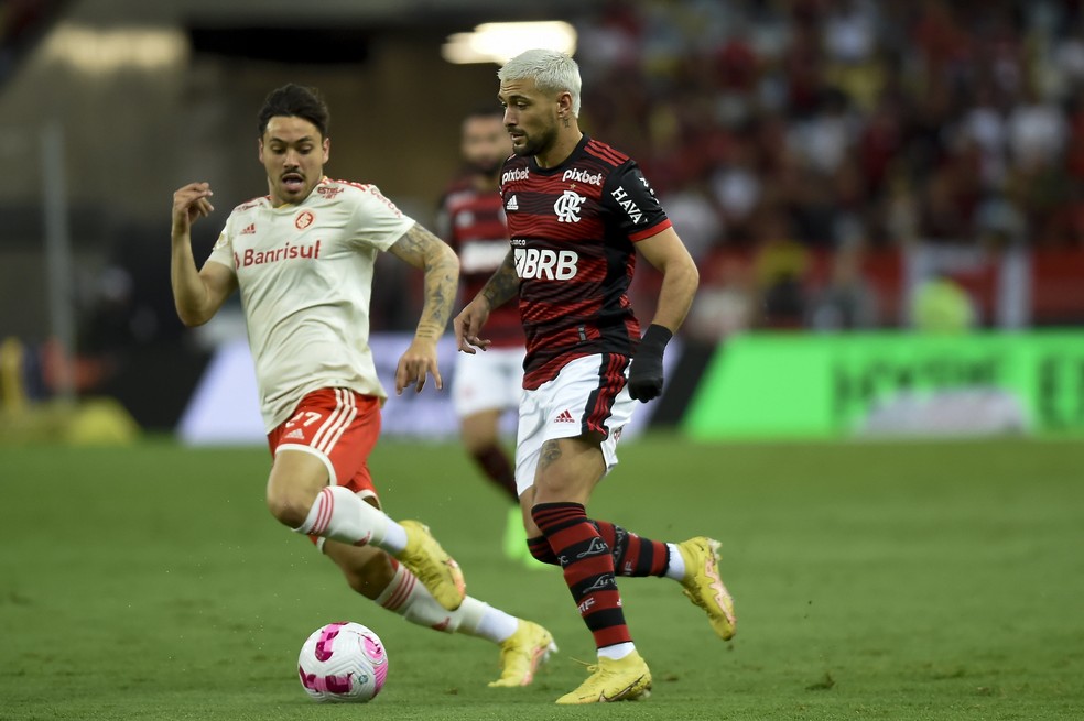 Arrascaeta em Flamengo x Internacional  &mdash; Foto: Marcelo Cortes / Flamengo 