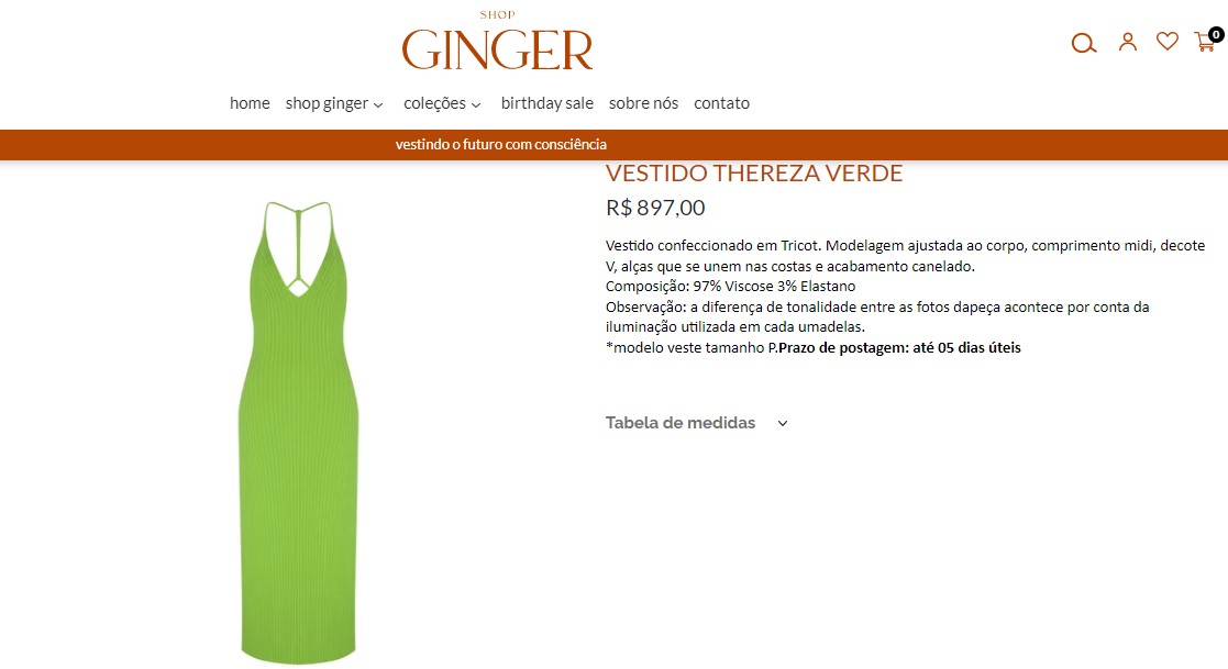 Vestido Thereza da Ginger (Foto: Reprodução/ Instagram)