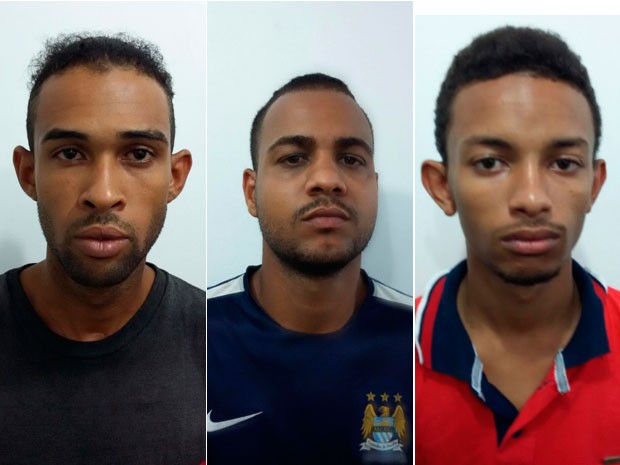 Suspeitos de assalto em Salvador (Foto: Divulgação/PC)