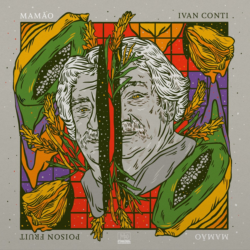 Capa do álbum 'Poison fruit', de Ivan Conti, o 'Mamão' — Foto: Divulgação / Far Out Recordings
