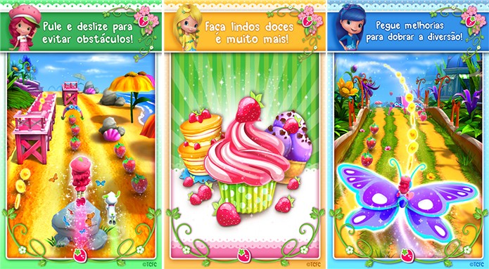 Strawberry Shortcake: Berry Rush é um jogo de corrida da Moranguinho para Windows Phone (Foto: Divulgação/Windows Phone Store)
