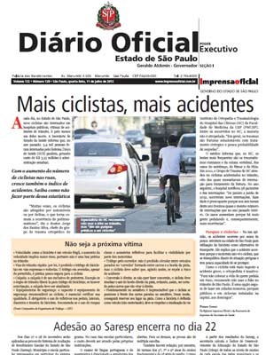 Diário Oficial do Estado de São Paulo (Foto: Reprodução)