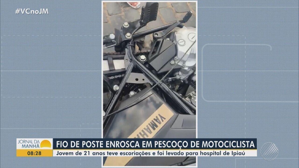 Motociclista Fica Ferido Após Ter Pescoço Enroscado Em Fio De Poste No Sul Da Bahia Bahia G1 1771