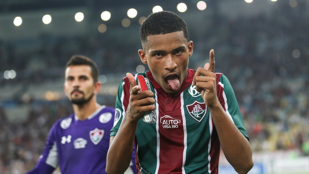 Marcos Paulo, atacante do Fluminense — Foto: Lucas Merçon / Fluminense