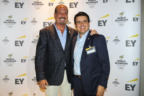 O CEO Global da EY, Mark Weinberger, e o Presidente da EY Brasil, Luiz Sérgio Vieira
