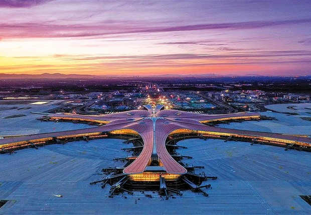  O Aeroporto Internacional de Daxing está localizado na cidade de Pequim (Foto: China Daily/Divulgação)