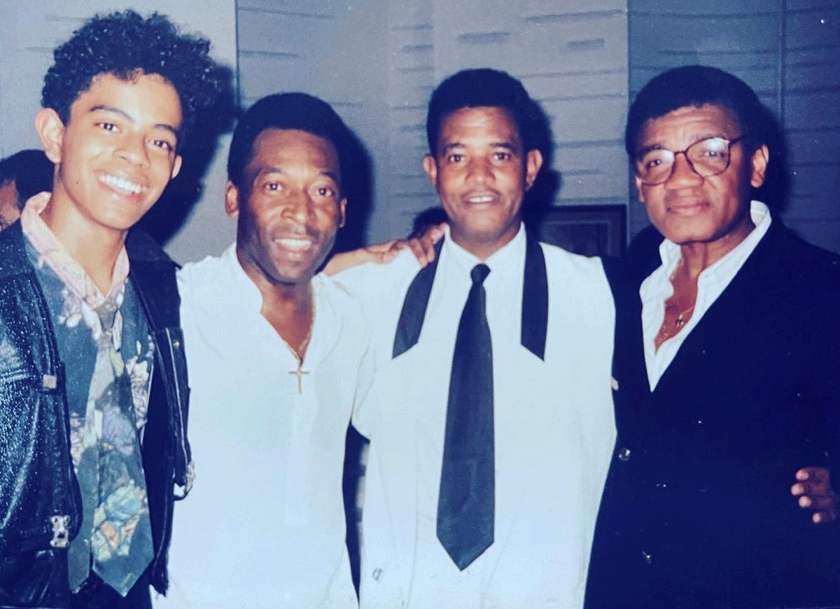 Jairzinho, Pelé, Jair Rodrigues e Wilson Simonal (Foto: Reprodução/Instagram)
