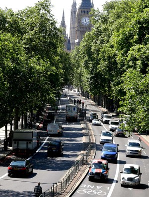 trânsito londres 2012 (Foto: Agência AP)