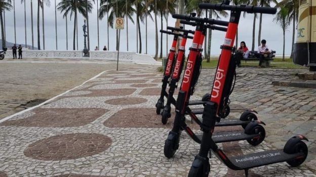 Uber lançou serviço de patinetes em Santos e se prepara para chegar a São Paulo (Foto: Divulgação)