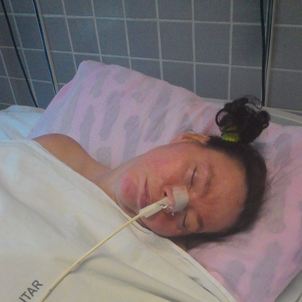 Mulher não identificada vive em coma há 21 anos em hospital — Foto: Esther Radaelli/TV Gazeta