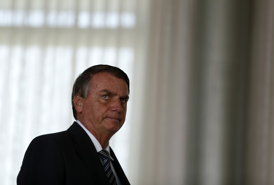 O ex-presidente Jair Bolsonaro, no Palácio da Alvorada