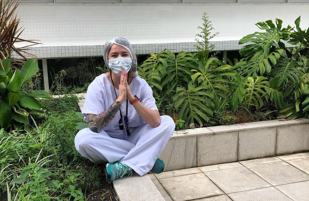 Amanda Miranda no Hospital Universitrio de Macap  Foto: Arquivo Pessoal