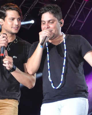 Israel Novaes e Jorge & Mateus (Foto: Erik Salles/Agência Edgar de Souza)