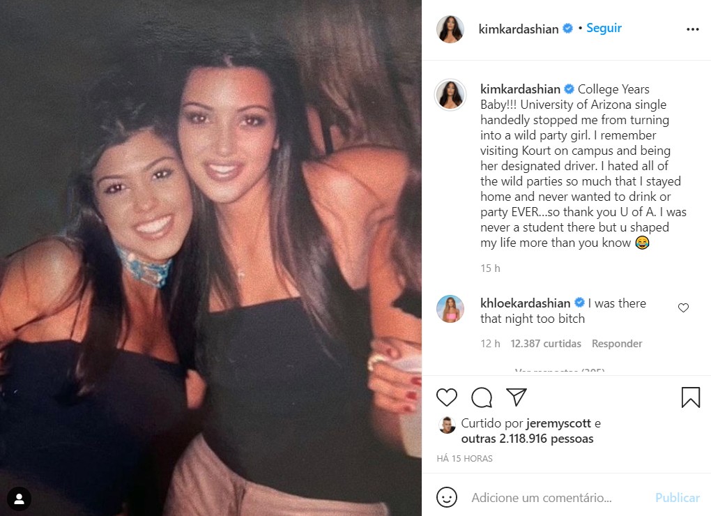 Post de Kim Kardashian (Foto: Reprodução / Instagram)