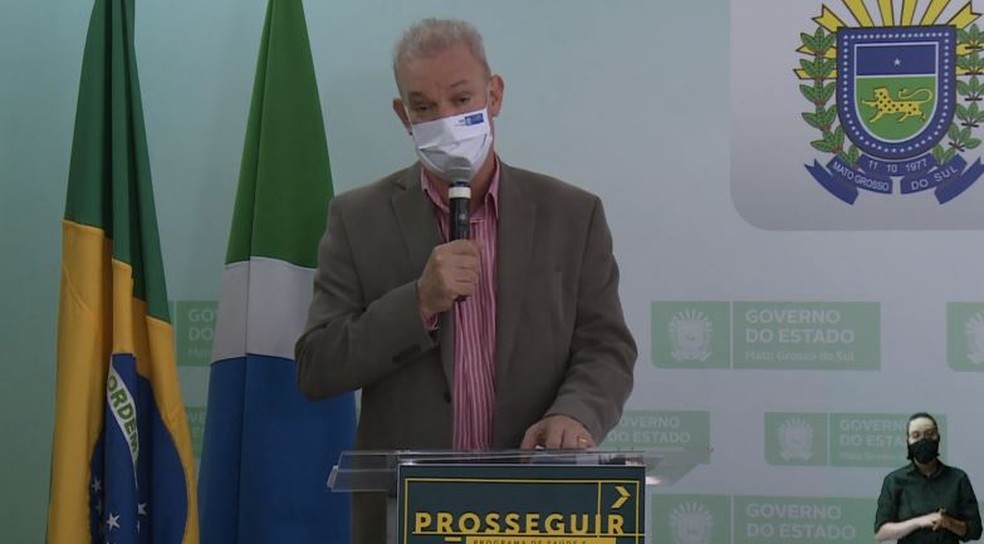 Secretário estadual de Saúde, Geraldo Resende — Foto: Reprodução/G1 MS