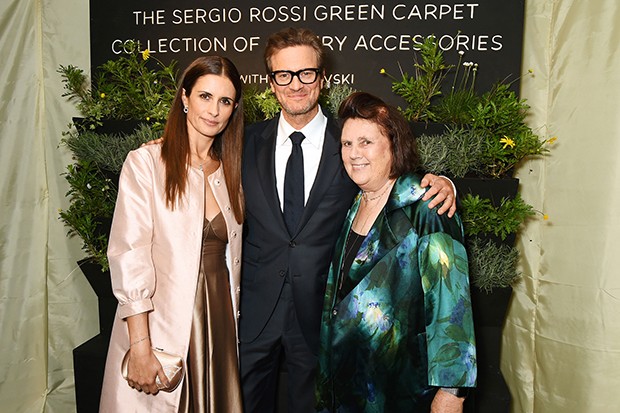 Colin and Livia Firth with Suzy Menkes (Foto: Getty)