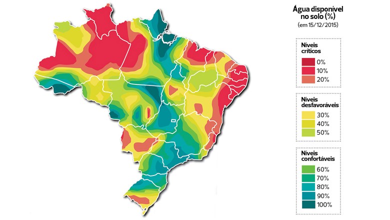 mapa-clima-brasil-previsao-março-somar (Foto: Somar/Editora Globo)