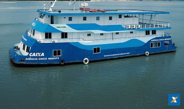 Agência barco da Caixa (Foto: Divulgação)