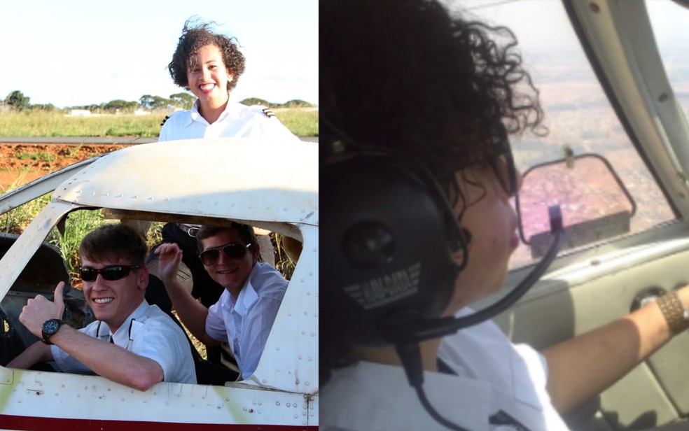 Crislane Costa foi piloto de avião antes de ir para um convento em Goiás — Foto: Divulgação/Crislane Costa