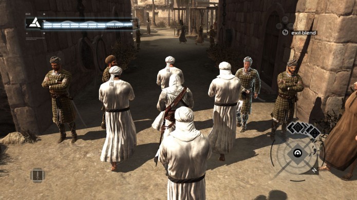 Assassins Creed: utilize sua habilidade de se misturar a multidão para não chamar atenção (Foto: Reprodução/Youtube)