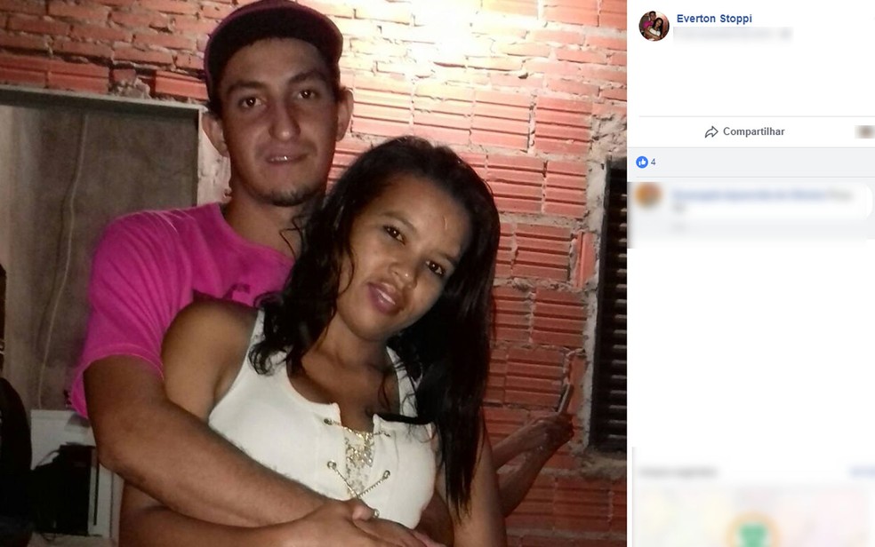 Everton Marcos Stoppi e a mulher, Daniela de Oliveira Corrêa (Foto: Facebook/Reprodução)