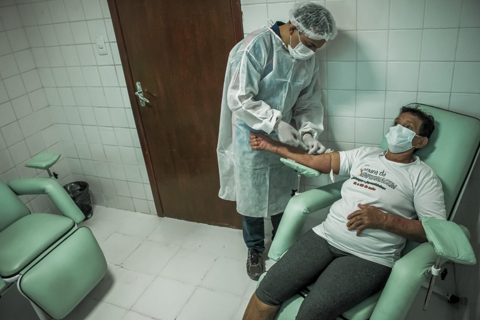 Estão sendo feitos exames laboratoriais pré-operatórios, incluindo exames de imagem. — Foto: Gleison Luz