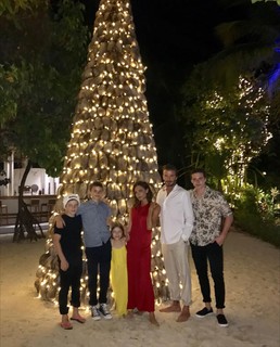 Família Beckham nas Maldivas
