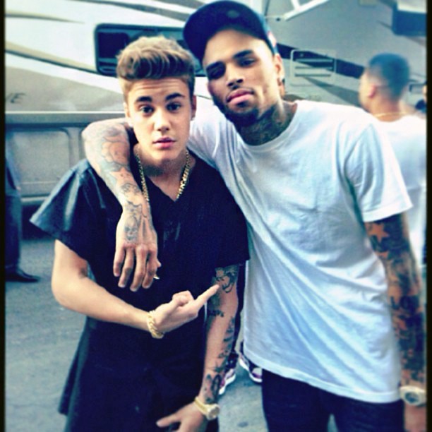 Justin Bieber e Chris Brown (Foto: Instagram)