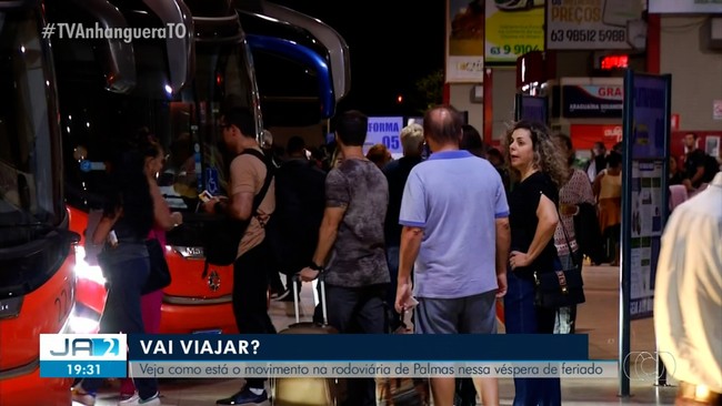 Veja a movimentao na rodoviria de Palmas na vspera do feriado