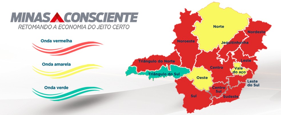 Veja a divisão das regiões de MG pelo programa estadual  — Foto: Imprensa MG/Divulgação