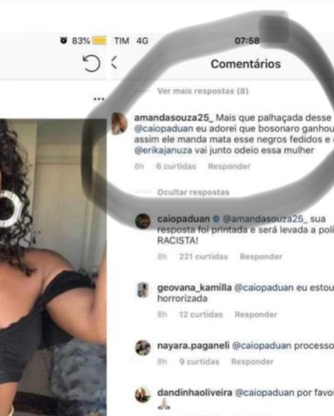 Erika Januza é vítima de racismo (Foto: Reprodução / Instagram)