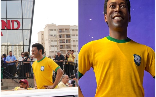 Pelé ganha estátua de cera em museu no interior de São Paulo