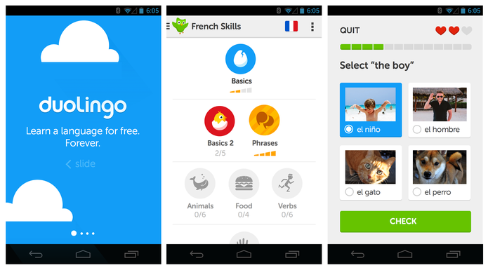 Duolingo é um app para quem deseja aprender inglês sem perder tempo (Reprodução)